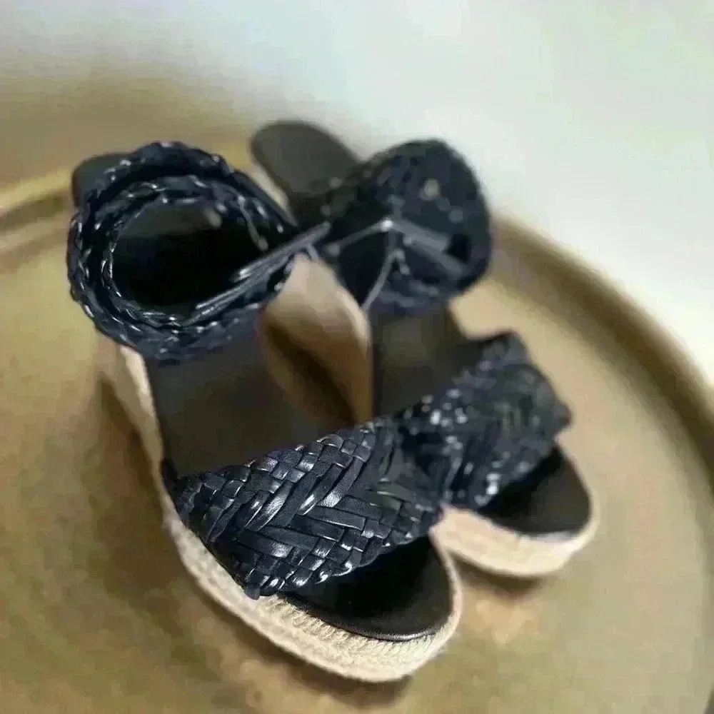 Hermès Sophia Leather Espadrilles